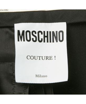 Women's Couture Black Crepe Bermuda Shorts