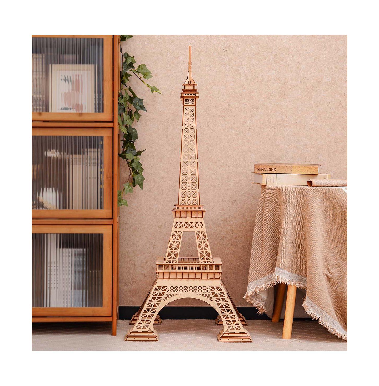 Детский пазл Robotime 3D Wooden Eiffel Tower Puzzle, Ages 14 & Up — фото 1
