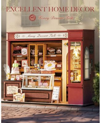 3D Puzzles Honey Dessert Talk Shop DIY Miniature House Kit Birthday Gifts