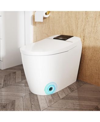 Smart One-Piece Bathroom Fixture With Heated Seat, Auto Flush, Wash, Dryer And Deodorizer