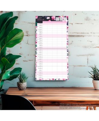 Mom's Family Planner | 2026 12 x 24 Inch (Hanging) Monthly Square Wall Calendar | Matte Paper and Sticker Sheet | Plastic-Free