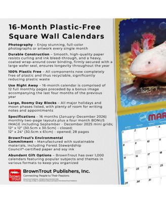 Adorable Axolotl | 2026 12 x 24 Inch (Hanging) Monthly Square Wall Calendar | Plastic-Free