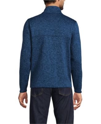 Men's Sweater Fleece Snap Neck Pullover Jacket