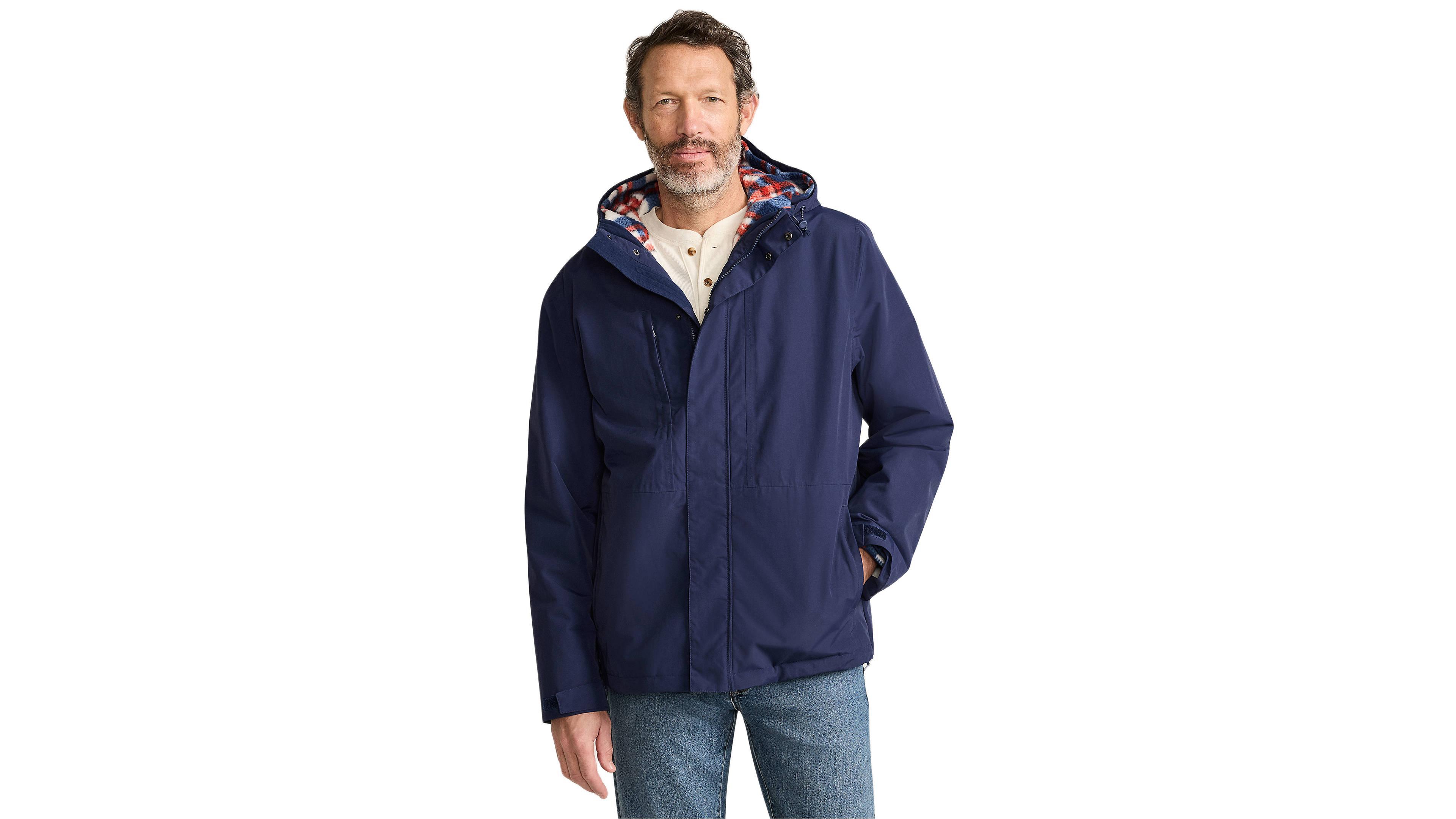 Lands' End Big & Tall Squall 3 1 High Pile Lined Jacket