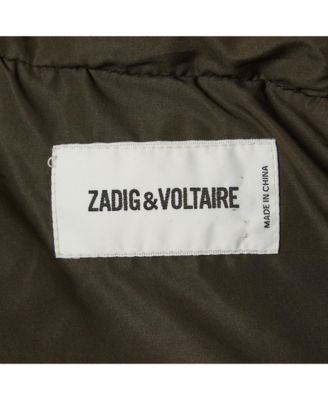 Men's Green Synthetic Detachable Lining Bob Parka Jacket