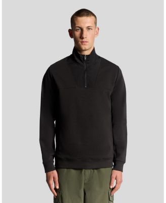 Men's Panelled Hybrid Quarter Zip Sweatshirt