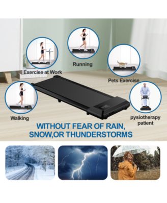 Superun 35.43 In Long Run Area Walking Pad, 2 in 1 Under Desk Treadmill, Walking Pad Treadmill Under Desk