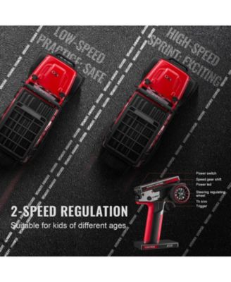 RC Car 1:24, 4WD Off-Road Truck with Lights, Extra Shell & 2 Batteries, 2-Speed Hobby Racing Toy for Boys Girls 14