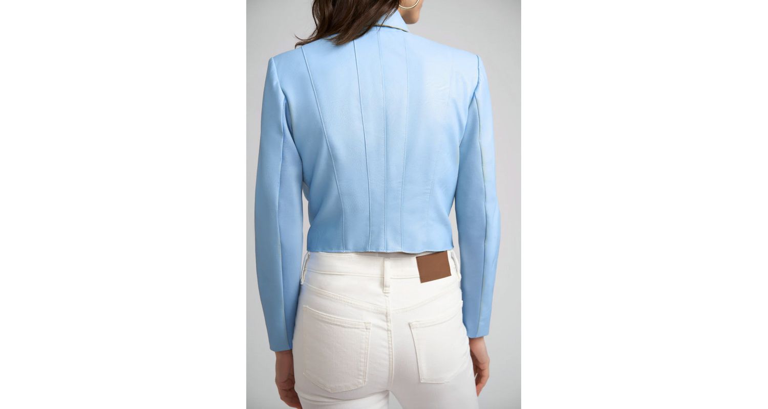 Women's Lauren Faux Leather Cropped Jacket