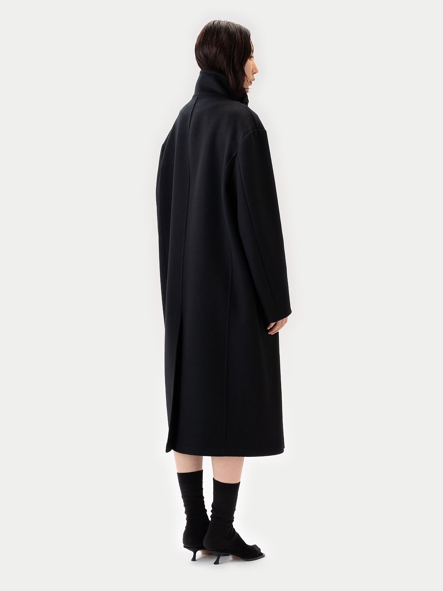 Пальто Gobi Cashmere Unisex Cashmere Trench, цвет: Чёрный — фото 3