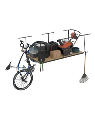 OHK Frame-Only OHK Series Ceiling Mounted Overhead Garage Storage Rack, Black — 48" X 96"