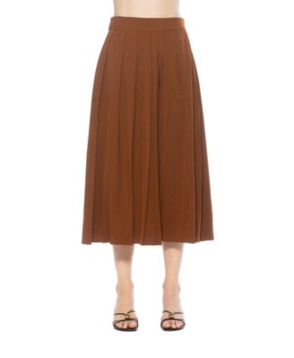Women's Oren Long Pleated Midi Skirt