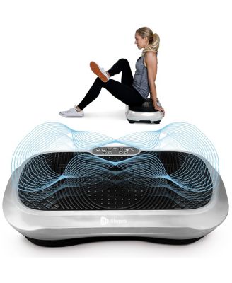 Waver Vibration Plate - Whole Body Workout Machine with Loop Bands for Toning & Weight Loss