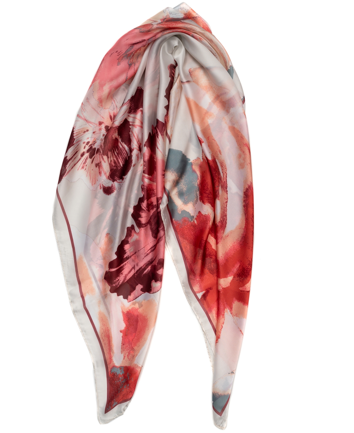 Vince Camuto Exploded Blooms Square Scarf