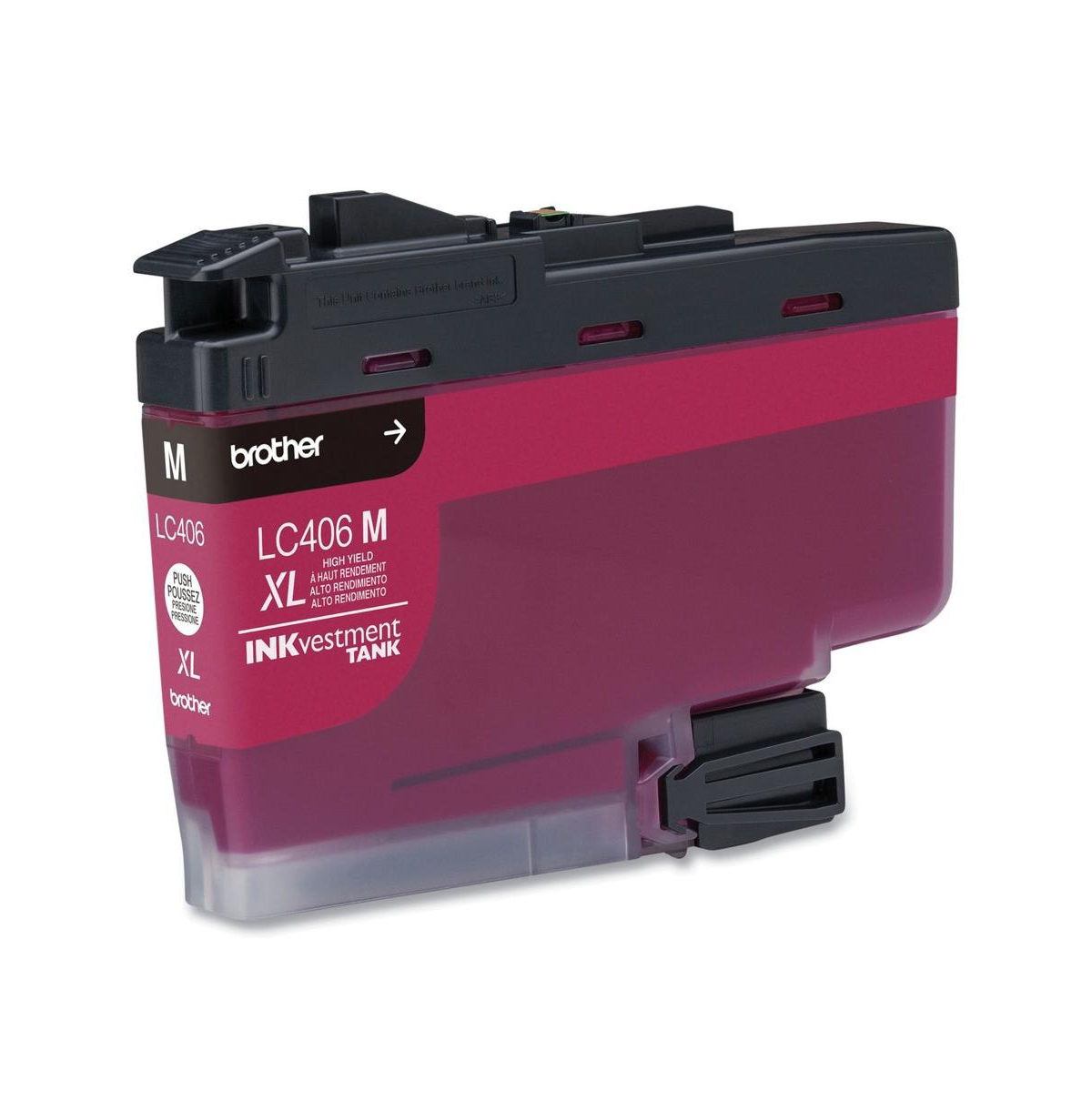 Brother LC406XLMS INKvestment 5,000 Page-Yield High-Yield Ink - Magenta