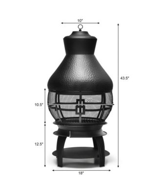 Patio Wood Burning Chimneys Fireplace Outdoor Heaters