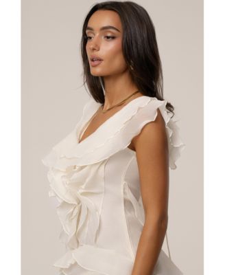 Women's Dove Chiffon Mini Dress.