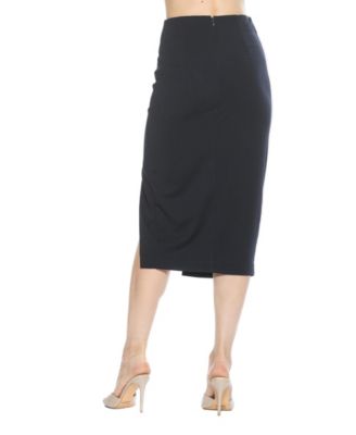 Women's Zayla Suede Pencil Skirt