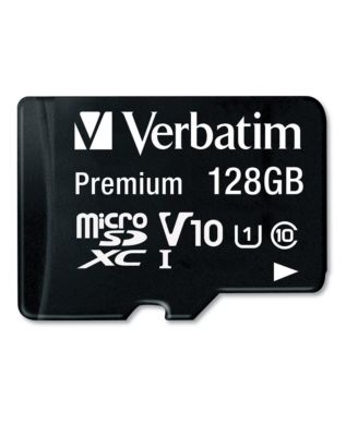 44085 UHS-I V10 U1 Class 10 Up to 90 mb/s Read Speed 128 GB Premium MICROSDXC Memory Card with Adapter