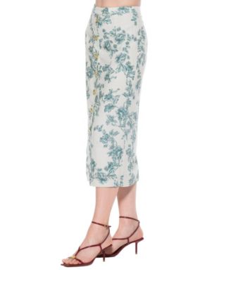 Women's Carla Front Button Down Midi Skirt