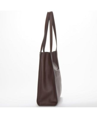 Pebbled Leather Work Tote, Everyday Pebble Leather Shoulder Bag