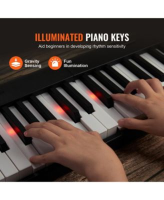 88-Key Folding Keyboard Piano Portable Digital Piano with Bag Pedal