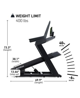 X16 Treadmill with 40% Incline for Strength and Cardiovascular Health