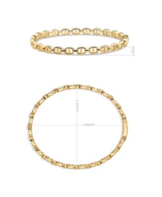 Mariner Anchor Bangle Bracelet in Sterling Silver