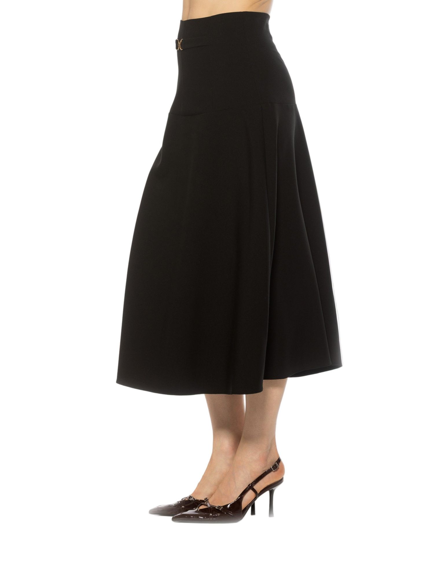 Women's Eres Flared Midi Skirt With Front Detail