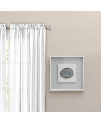 Portland Crushed Taffeta Rod Pocket Tailored Panel - 48x63", White