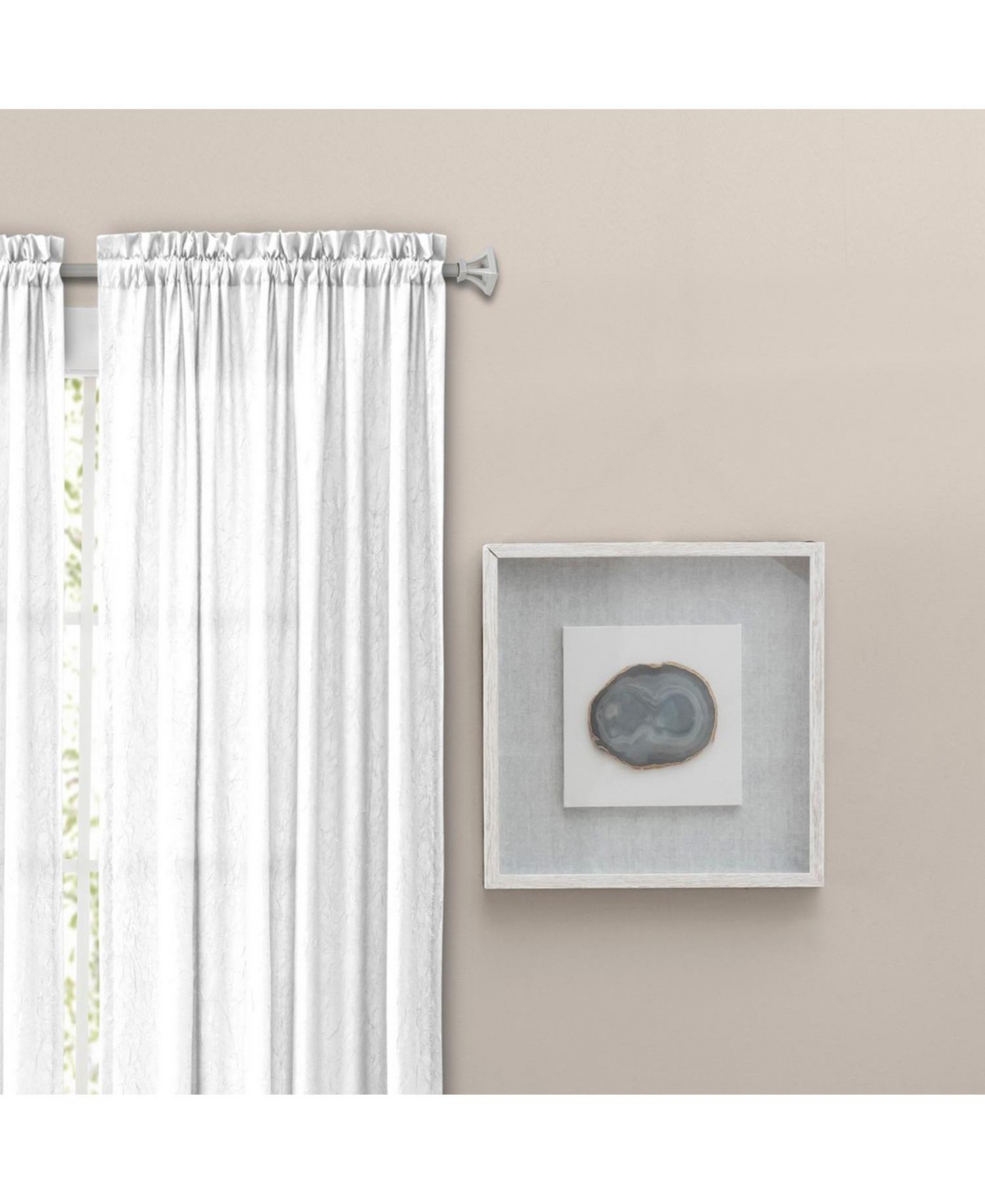 Ellis Curtain Portland Crushed Taffeta Rod Pocket Tailored Panel - 48x63