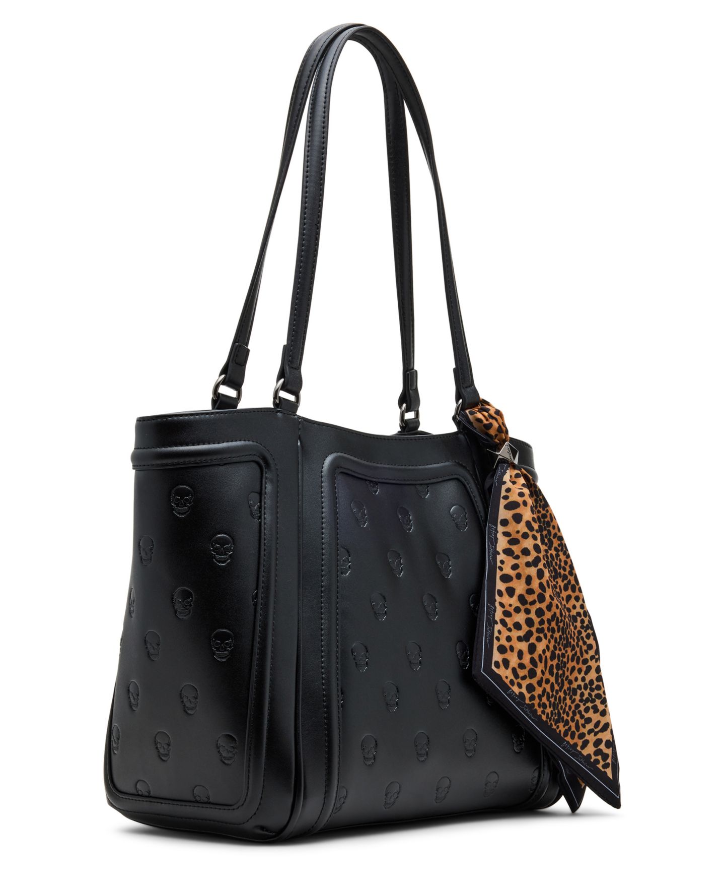 Женская сумка Betsey Johnson Skullicious Tote W/ Scarf, цвет: Чёрный — фото 4