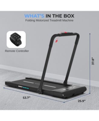 Folding Motorized Treadmill Machine with Smart Display, Space-Saving Design, BT Music, and App Support for Fit Home, Kinomap & Zwift