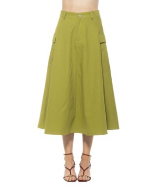 Women's Avery Cargo Midi Skirt with Belt Loops