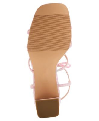 Lovely Bow Strappy Block-Heel Dress Sandals