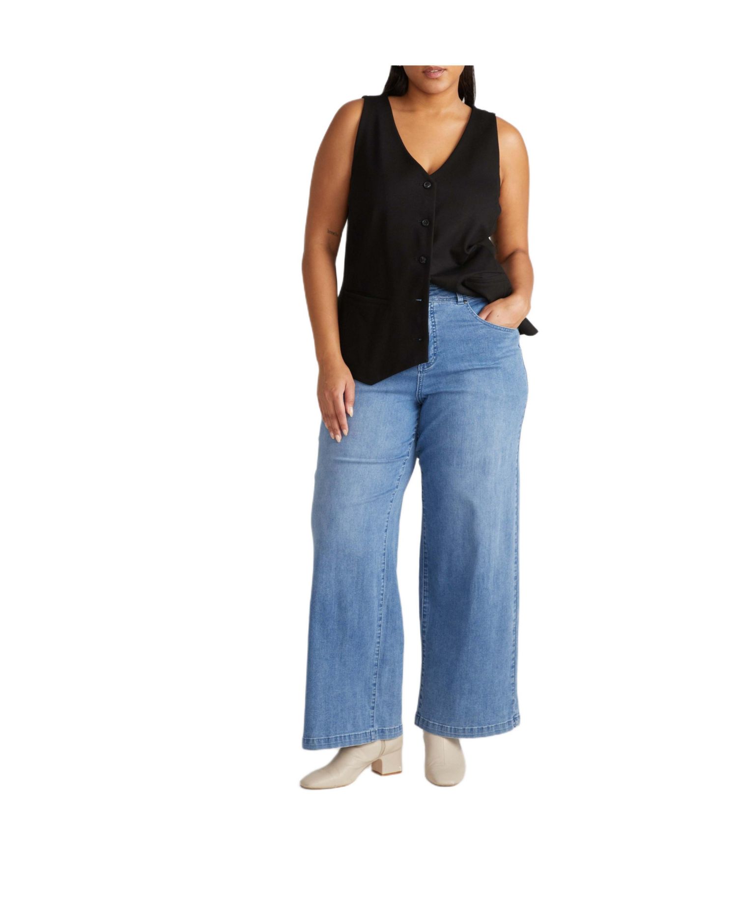 Women's Plus Size Comfort Denim Trouser Jeans