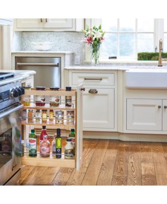 8.75'' Pullout Kitchen Cabinet Organizer Soft-close, 448-BCSC-8C