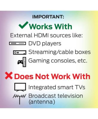 Smart Lighting HDMI Color Sync LED Strip for TVs Up to 85 Inches