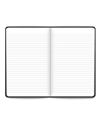 Pantone OFFICIAL Black | 5.25 x 8.25 Inch Lined Compact Journal | Non-Dated