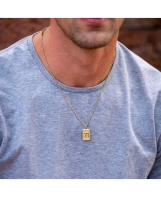 Men's Chai Pendant Necklace – Micro Cuban Chain