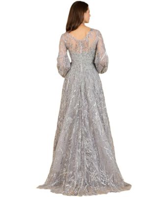 Grey Lace Dress
