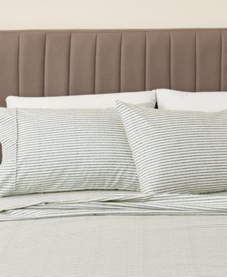 Ultra-Soft Striped Brushed Microfiber Sheet Set
