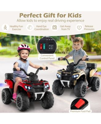 Kids Electric ATV Ride On Car With Music Spray Function And Storage Box