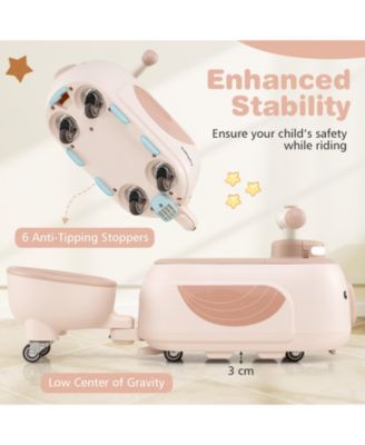 24V Kids Ride On ATV Quad With LED Lights Music FM Radio And Storage Compartment