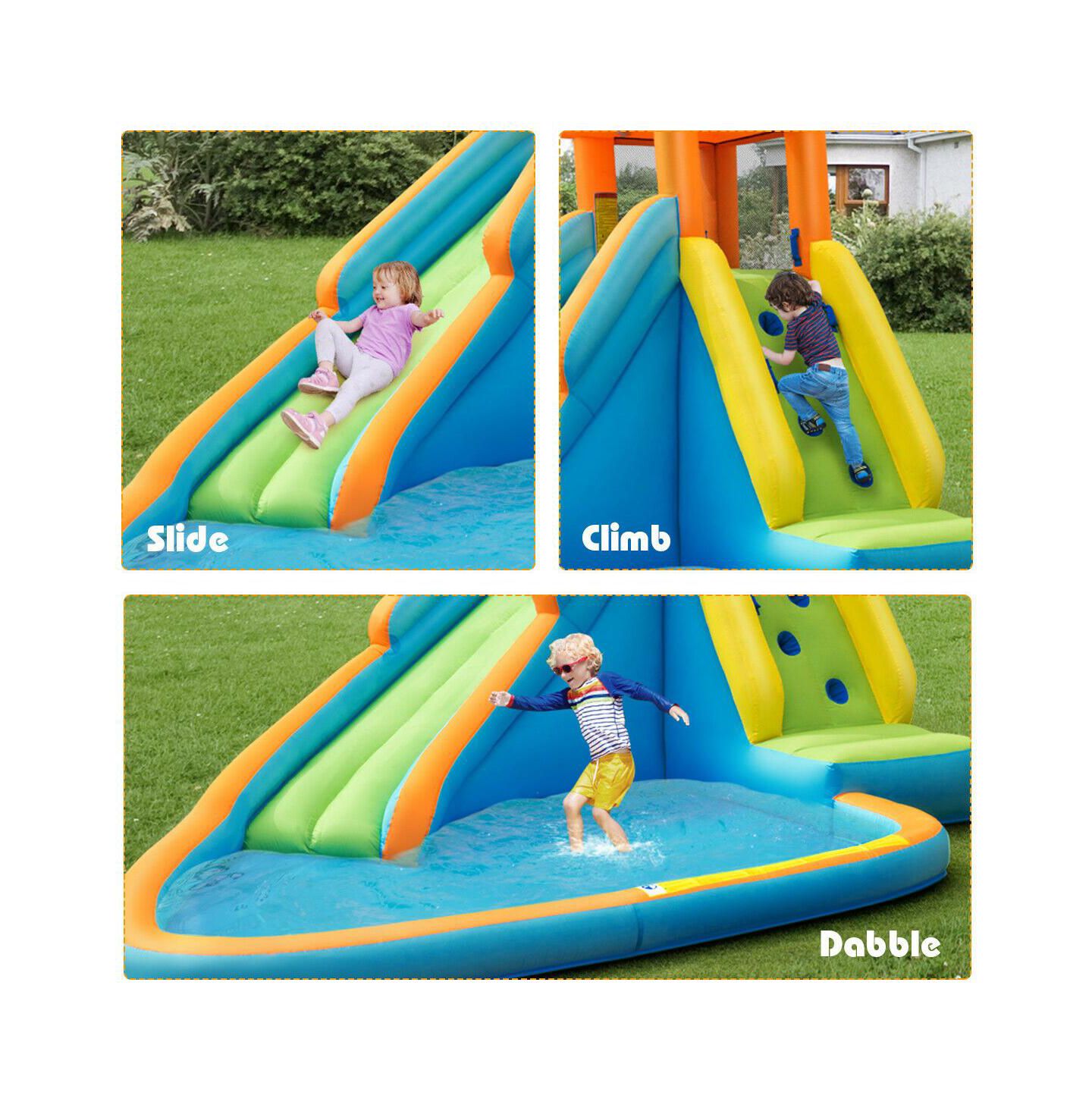 Детская игрушка GIVIMO Inflatable Water Slide Bounce House with Splash Pool, Ages 3+, цвет: Зелёный — фото 8