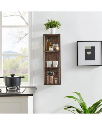 Recife Vertical Three-Tier Cube Wall Shelf