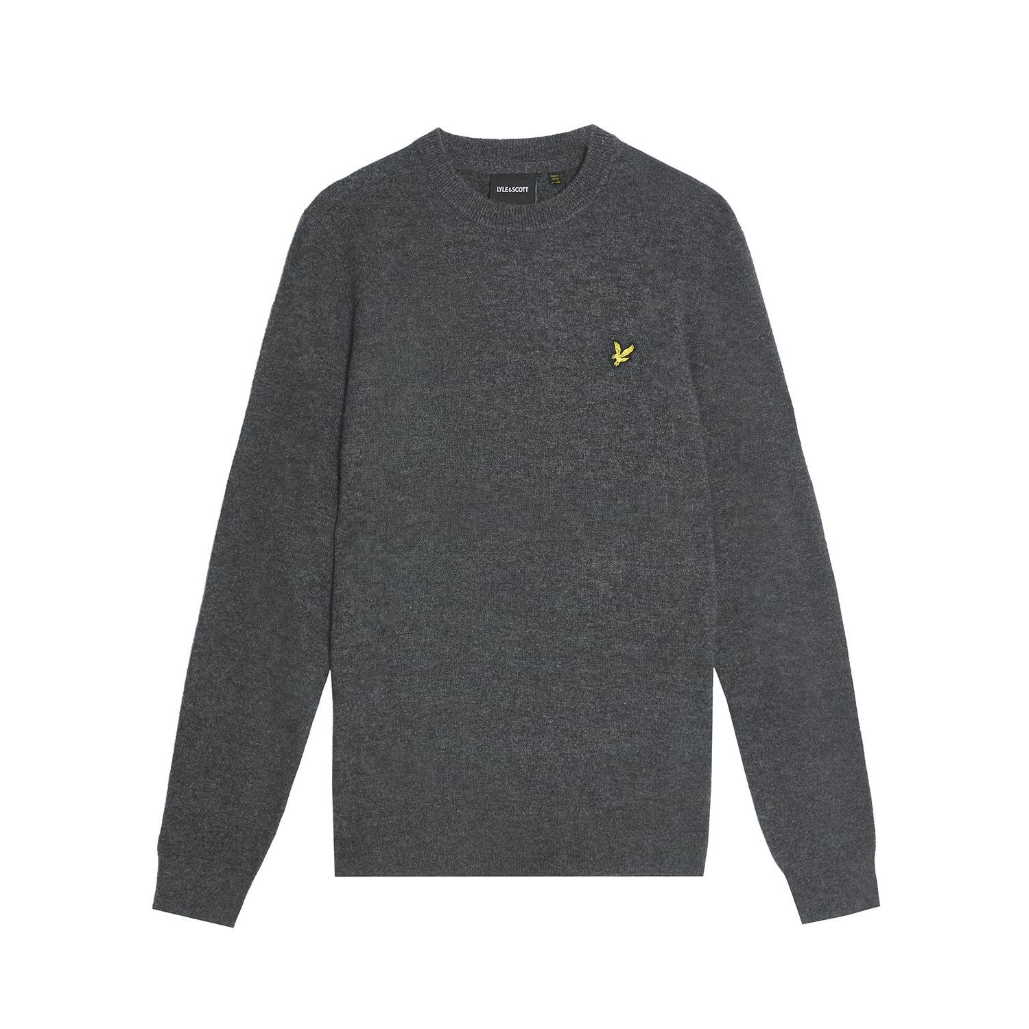 Men's Lambswool Blend Crew Neck Sweater