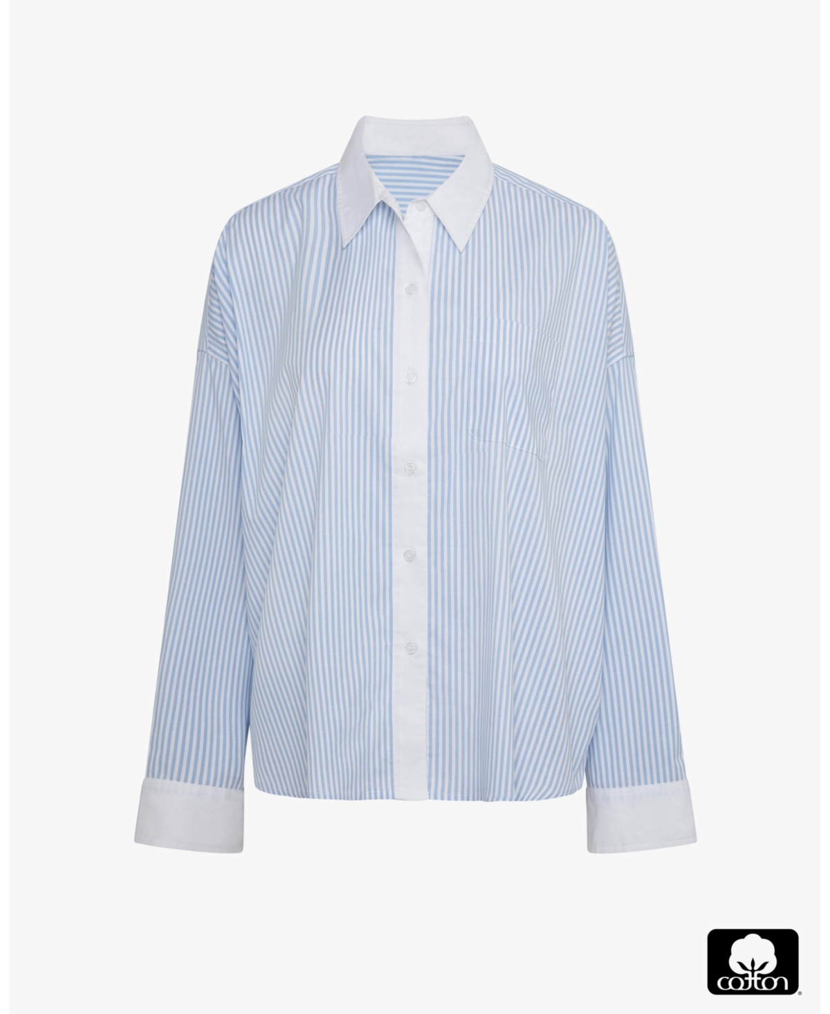 WeWoreWhat Women's Cropped Button Front Shirt