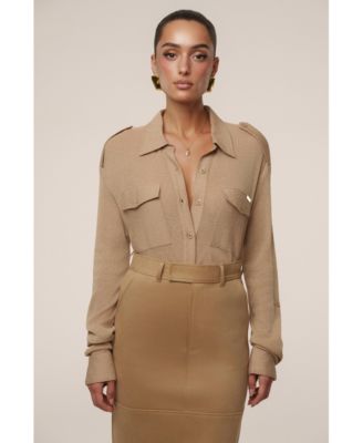 Women's Sway Sheer Button Up Top