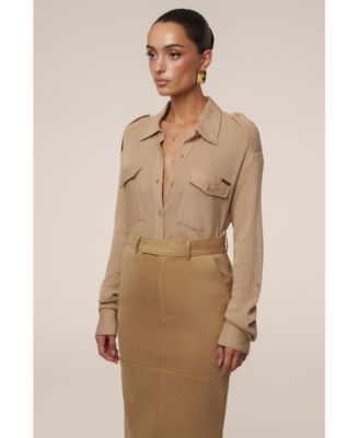 Women's Sway Sheer Button Up Top